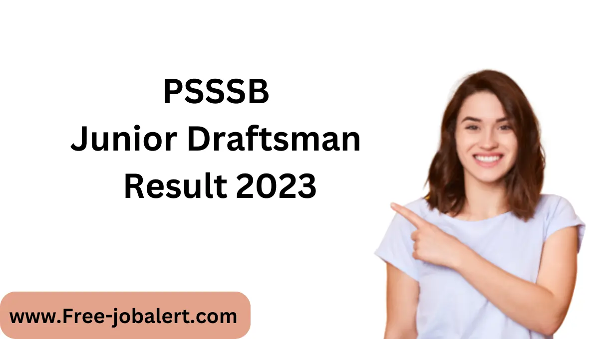 PSSSB Junior Draftsman Result 2023