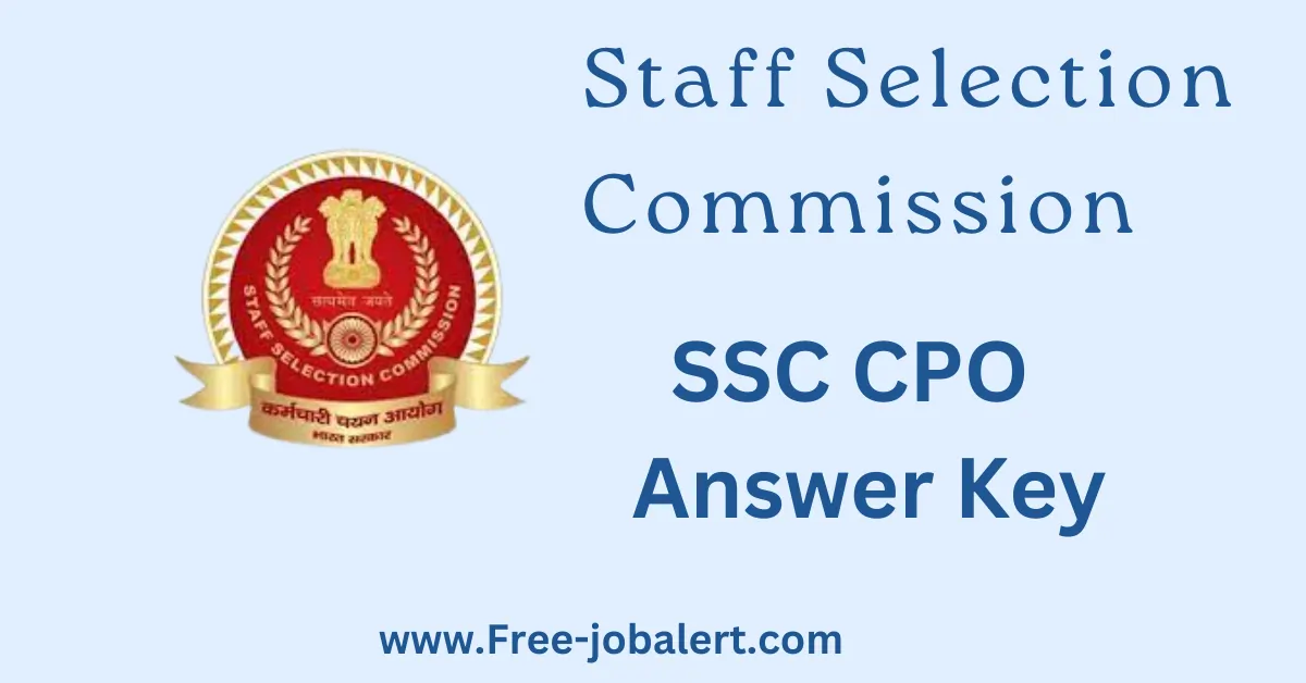 SSC CPO 2022 Answer Key