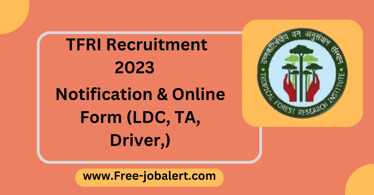 TFRI Recruitment 2023